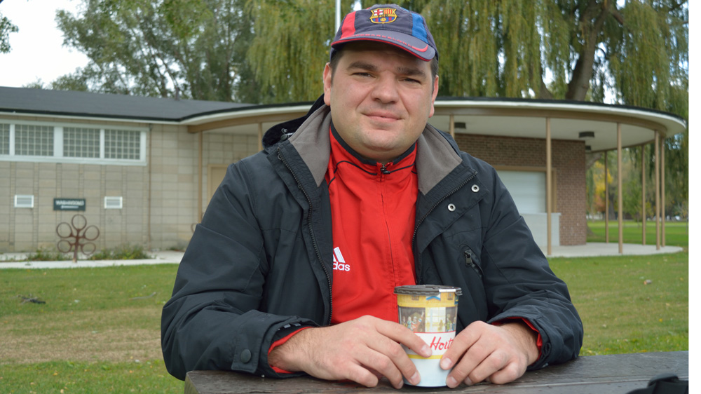 Misha Ivanov, 36, accountant [Fadi al-Harbi/Al Jazeera]