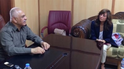 Sheikh Jaffar, commander of the Peshmerga's 70th Brigade, speaks to Al Jazeera [Lara Fatah/Al Jazeera]