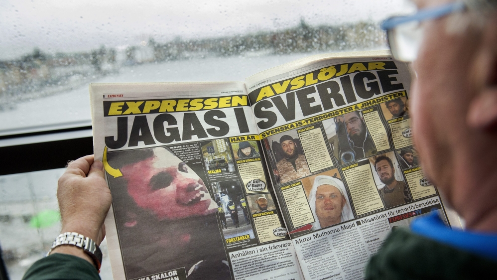 Man believed to be suspected of planning terror crimes in Sweden