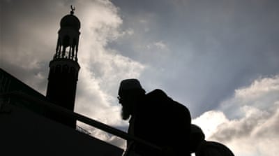 Muslims arrive for Friday prayers at Birmingham Central Mosque [Getty]