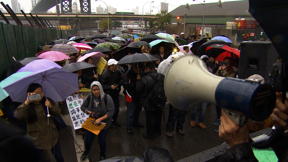 Chinatown residents are standing up for their neigbourhoods [Gabriel Elizondo/Al Jazeera]