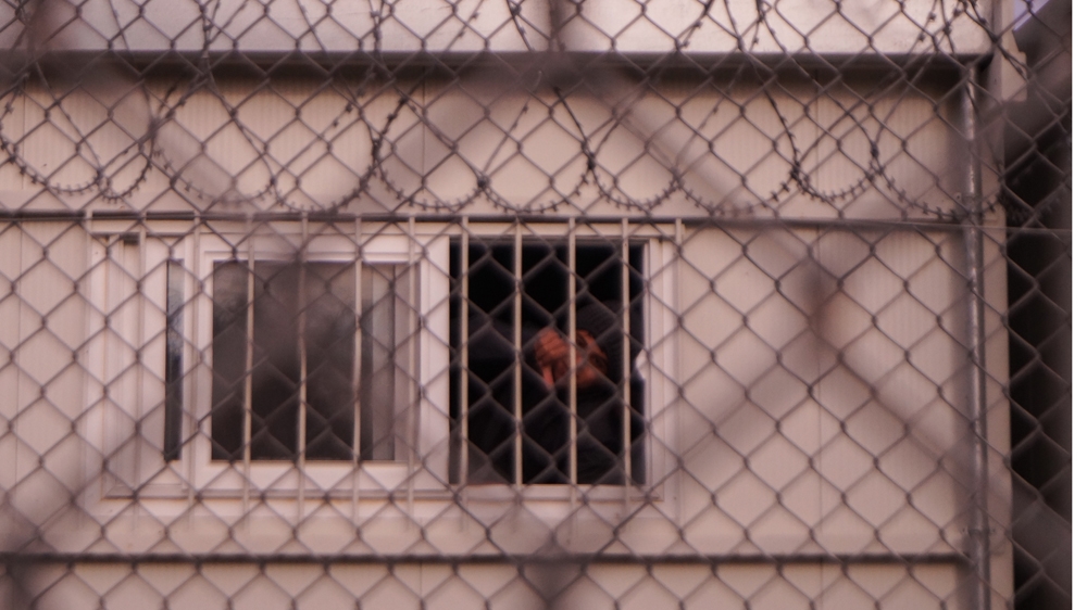 A child detained within the Moria reception centre in Lesbos [Federica Marsi/Al Jazeera]