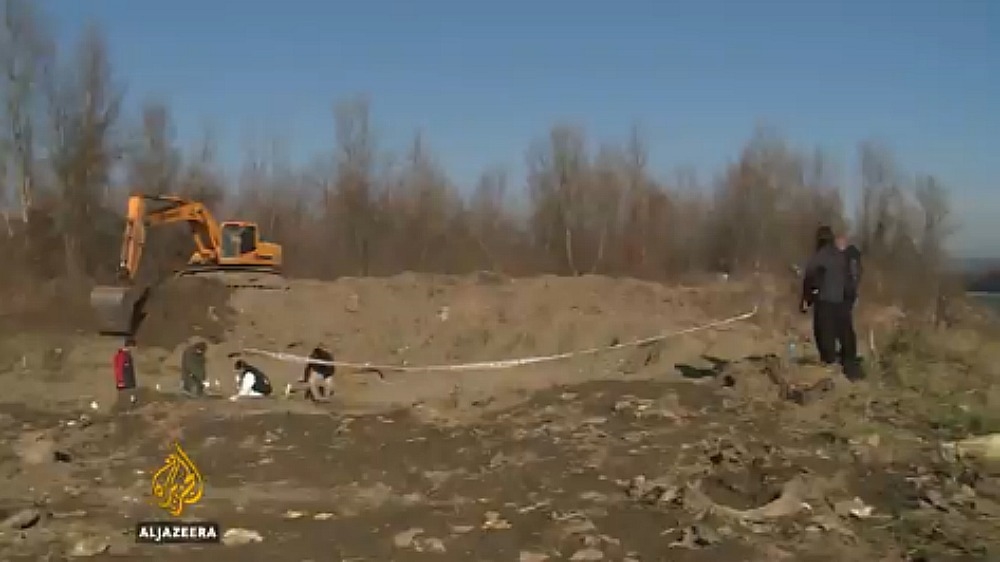 Bosnia anniversary search for war victims bodies