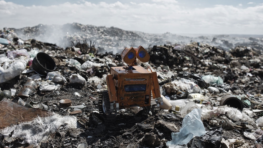 17-year-old Esteban turns waste into sophisticated robots.[Valentino Bellini/Al Jazeera]