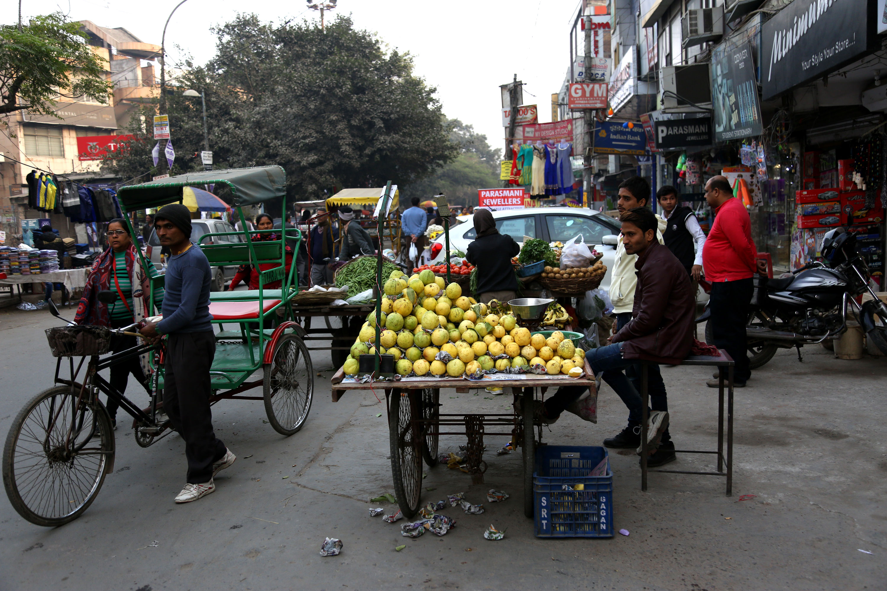 Street vendors Delhi India [Showkat Shafi/Al Jazeera]