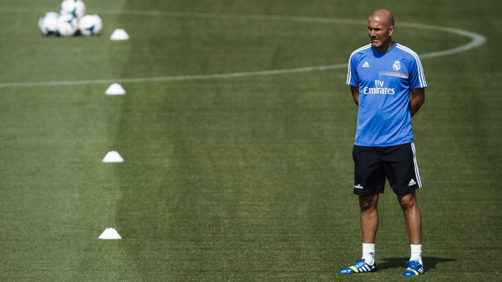 Zidance had been coaching Real Madrid's 