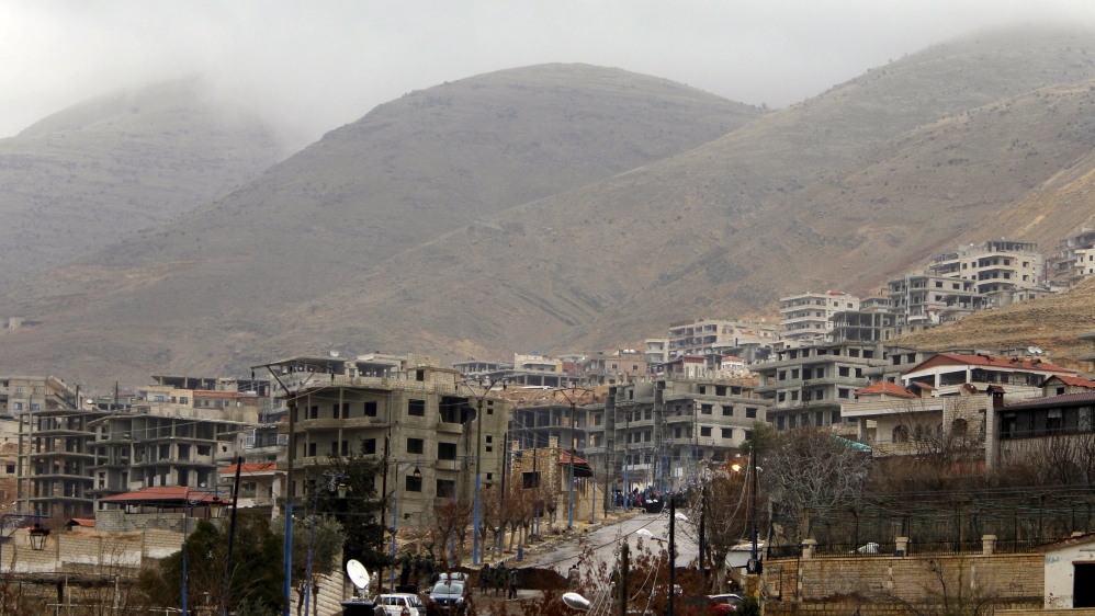 A general view shows the town of Madaya, Syria