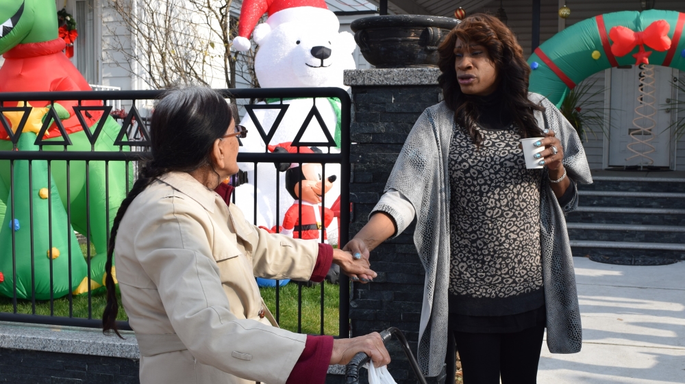 For Doroshow, a well known face among young and old at her local food pantry, her fight is not just for the transgender community, but for all communities [Lene Bech Sillesen/Al Jazeera]