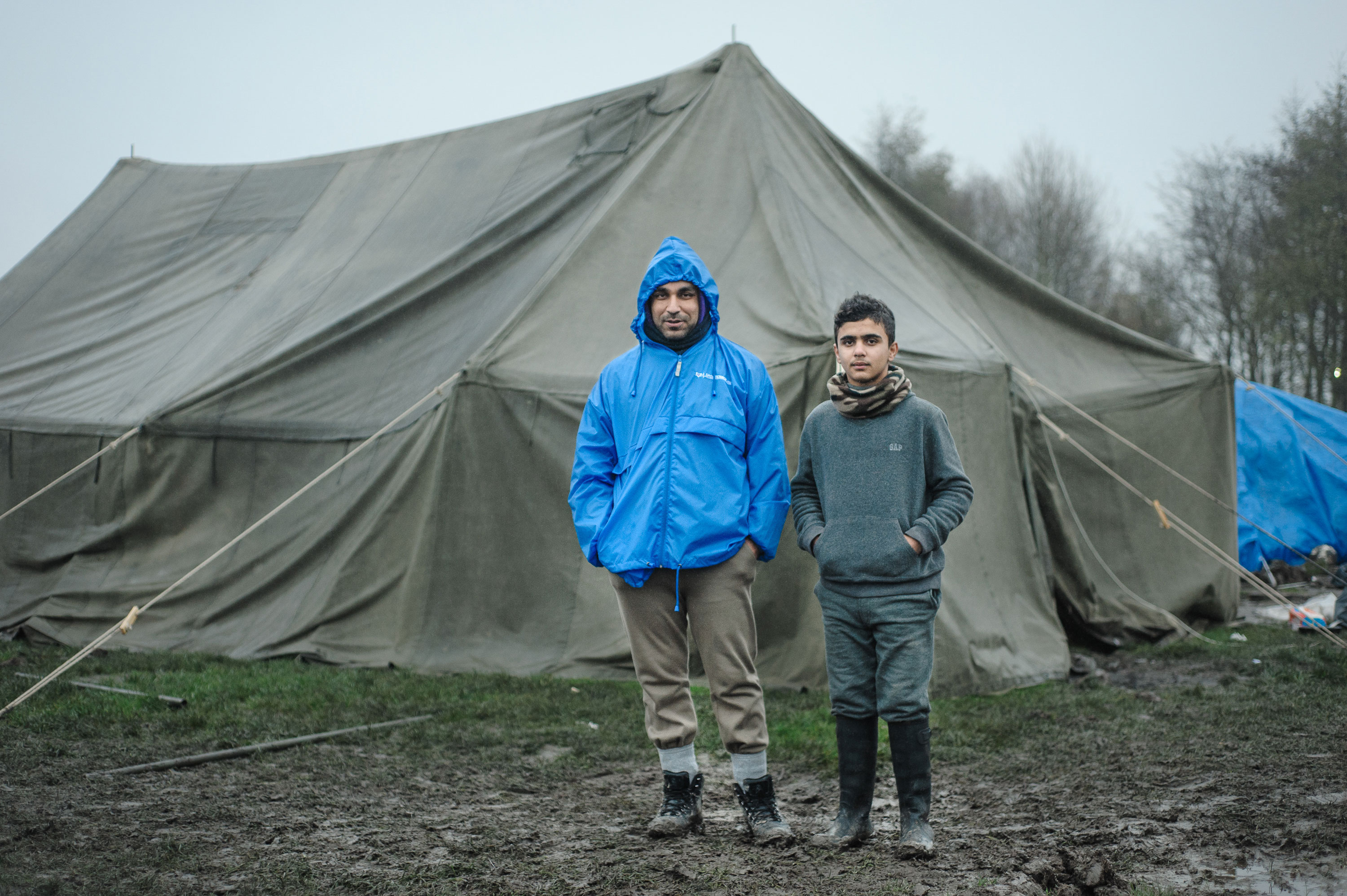 Kurdish refugees, Dunkirk camp/ Please Do Not Use