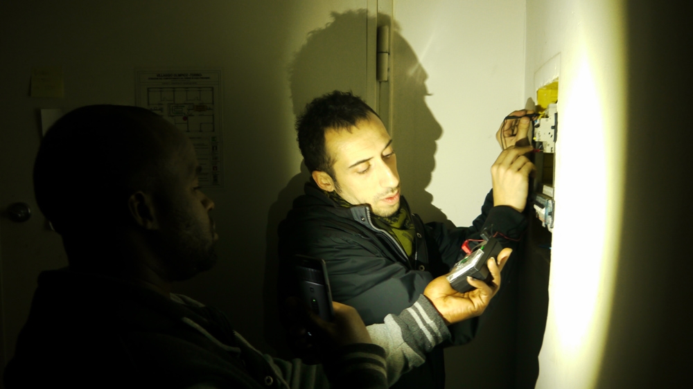 Nicolo spends 40 hours a week volunteering at the Village [Sean O'Neill/Al Jazeera]