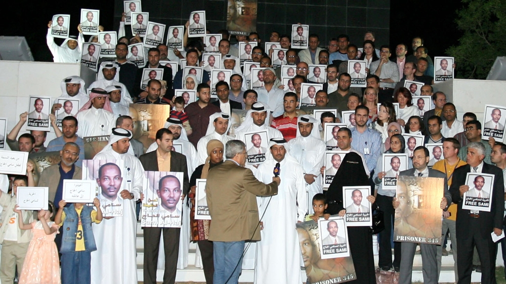 Sami's colleagues held regular events to mark his detention in Guantanamo and to ensure that he was not forgotten [Al Jazeera]