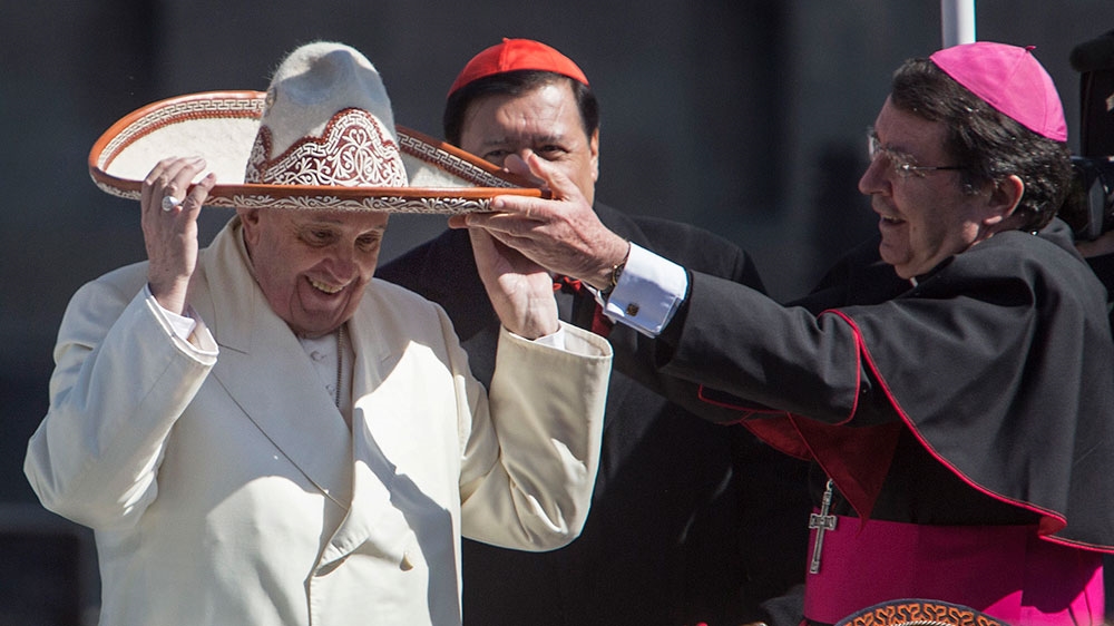 Francis made the comments about Trump on Thursday at the end of a five-day visit to Mexico [The Associated Press]