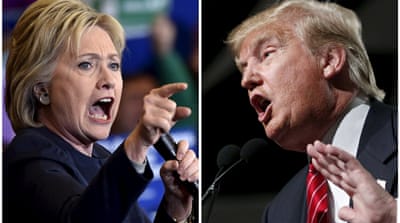 Democratic presidential candidate Hillary Clinton and Republican presidential candidate Donald Trump [REUTERS]