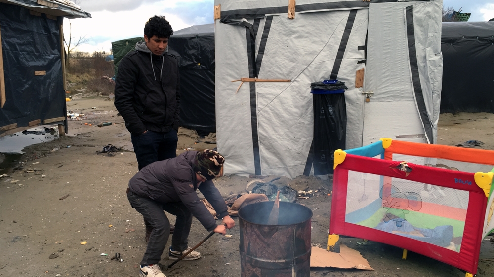 The Bidoon in Calais are unable to return to Kuwait or travel onwards to the UK [Shafik Mandhai/Al Jazeera]