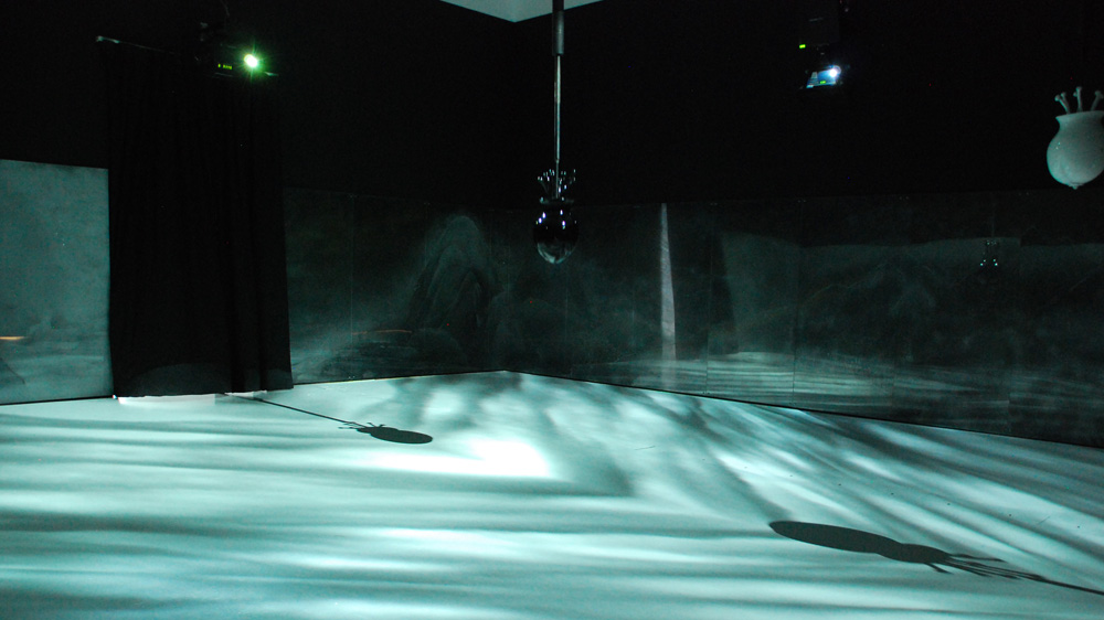 Jennifer Wen Ma's The Furthest Distance in Paradise Interrupted [Anna Nigmatulina/Al Jazeera]Jennifer Wen Ma said she invites the visitors to be travellers in 'a shimmery mirage of paradise in the distance, a utopia one is searching for' [Anna Nigmatulina/Al Jazeera]