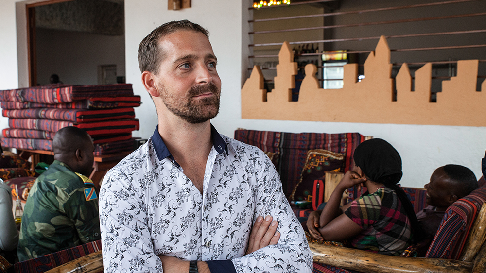 Ishango restaurant's business partner Floris Buter hopes the initiative will drive competition for Ishango within Beni's hospitality sector [Olga Kravets/Al Jazeera]