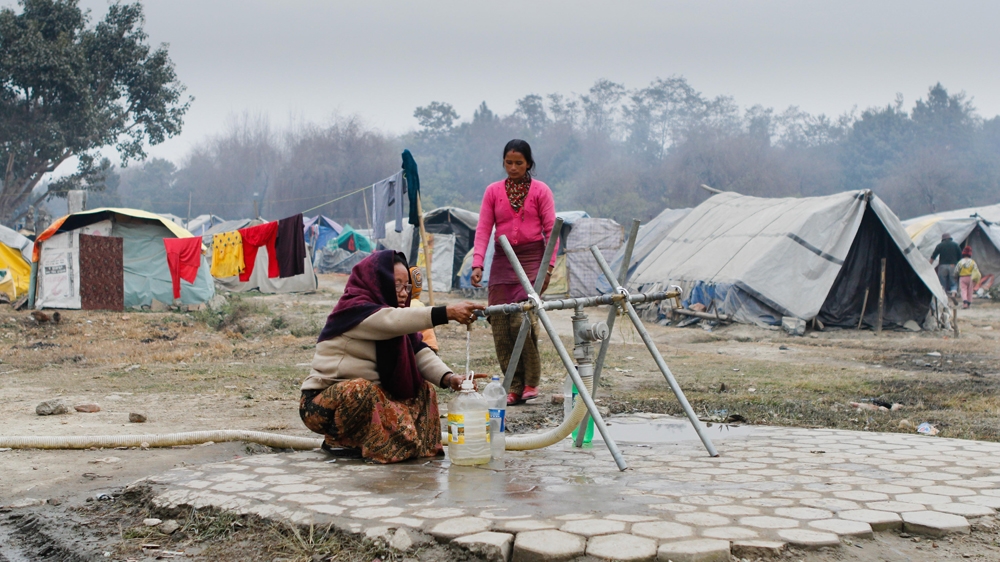 Inadequate aid was later worsened by shortages due to the blockade of the Nepal-India border, which, according to the World Food Programme's communications officer, caused the price of goods to increase by up to 50 percent [Angel Martinez/Al Jazeera] 