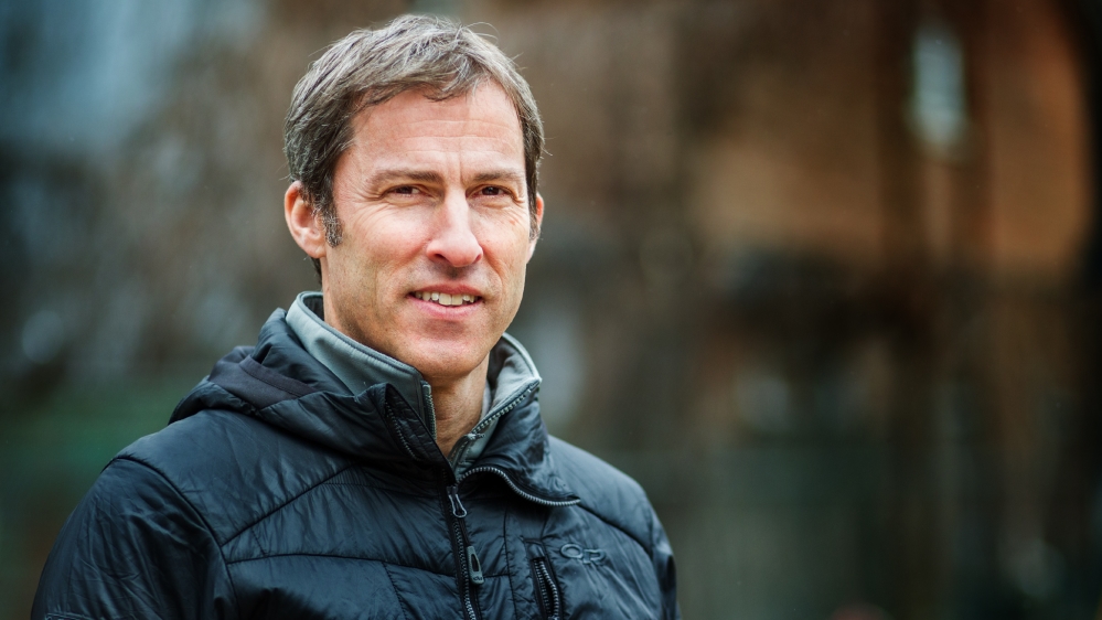 Robert Brodey of the Marhaba Committee, a group which has grown to roughly 16 members, ranging from scientists and social workers to singers and artists [Ryan Edwardson/Al Jazeera]