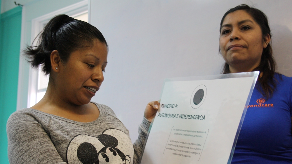 Beyond Care ensures its workers receive adequate training in order to develop their skills [Lene Bech Sillesen/Al Jazeera  ] 