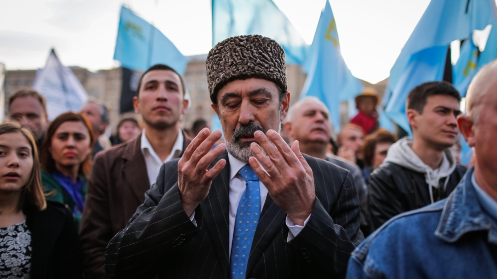 Crimean Tatars mark 71th anniversary