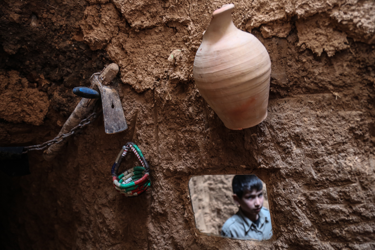 Syrian home destroyed saqba