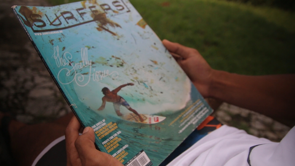 'Fishermen in particular really don't understand. I've been on many boat rides for surf trips and they just throw all their rubbish straight into the sea,' Dede explains  [Al Jazeera] 