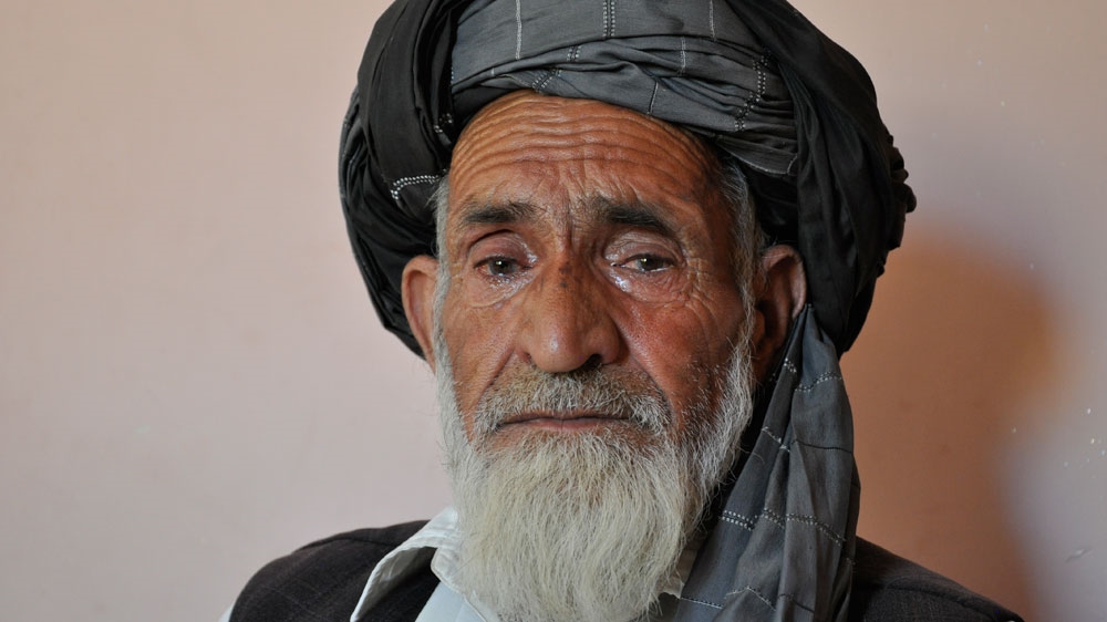 Haji Hashmatullah believes the government is not doing enough to protect civilians [Fatima Faizi/ Al Jazeera] 