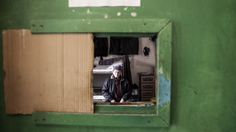 Eighty-three-year-old Nikoll Marku is serving a prison sentence for killing a neighbour who murdered his son [Carlo Gianferro/Al Jazeera] 