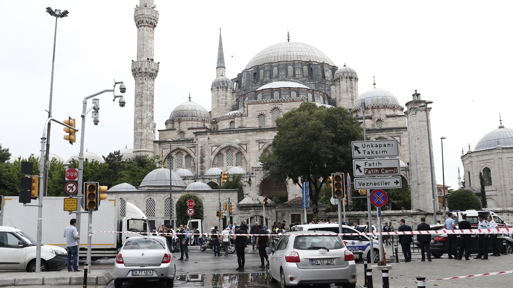 The attack took place less than 1km from the Grand Bazaar, a popular tourist site in the Vezneciler area [EPA]