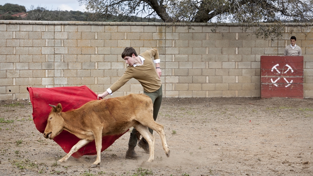 Jesus Moreno, 17, dreams of becoming a bullfighter [Jonas Bel/Al Jazeera] 