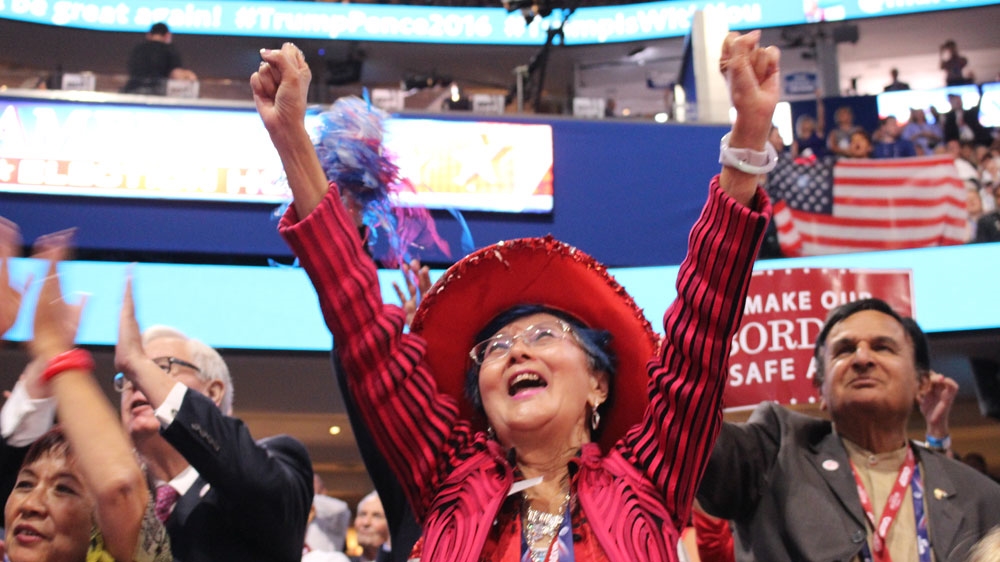 Delegate to the Republican Party Convention in Cleveland, Ohio [Anar Virji/Al Jazeera]