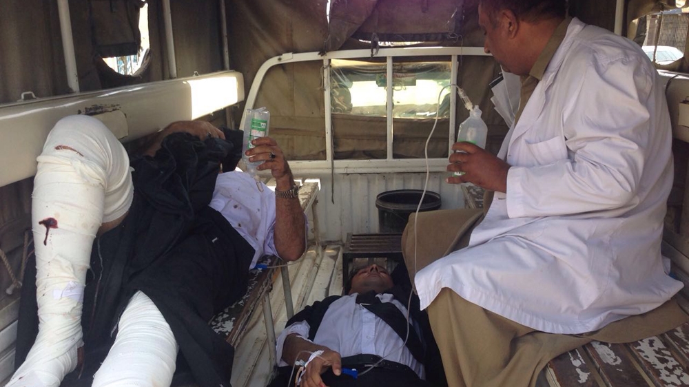 Lawyers were among those struck in the blast hours after former Balochistan Bar President Bilal Anwar Kasi was killed [Al Jazeera]