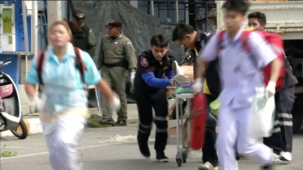 Two bombs that went off in Hua Hin on Thursday were hidden in potted plants [Reuters]