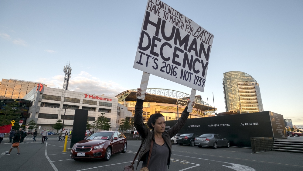 According to Blucher, asylum seekers had become dehumanised in the eyes of camp security guards, who would refer to detainees by numbers rather than names [Luis Ascui/Getty]