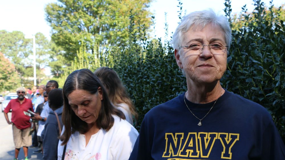 Brenda Blackwell took time off work to be able to vote on the first day [Julienne Gage/Al Jazeera]