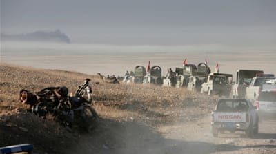 Peshmerga forces advance in the east of Mosul to attack ISIL fighters in Mosul [Reuters]