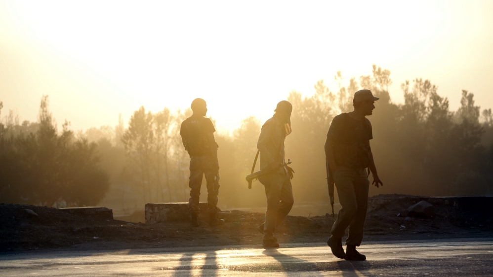 Gunfights between militants and Indian Army soldiers in KAshmir