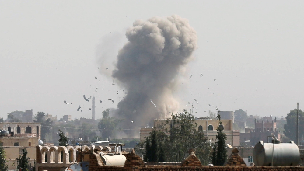 DO NOT USE - BOMB FALLING ON YEMEN