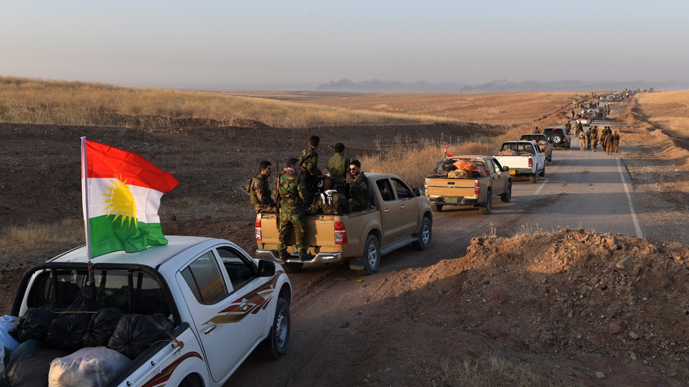 Kurdish peshmerga forces