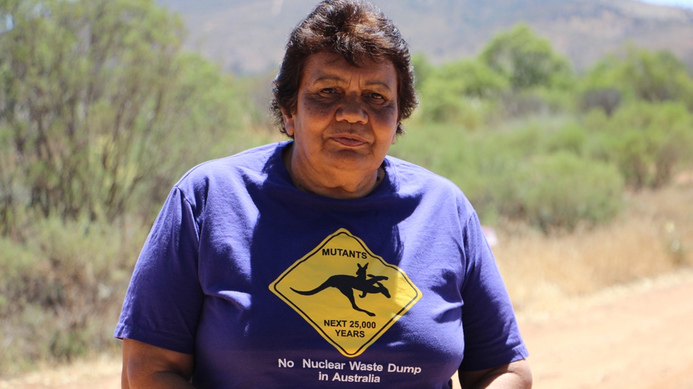 Heather Stuart, an elder at Yappala, is worried about the sacred healing sites that are under threat [Jarni Blakkarly/Al Jazeera]