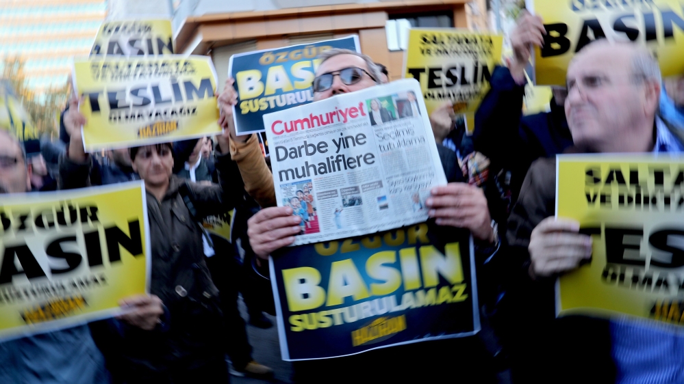 Police operation in Cumhuriyet daily newspaper