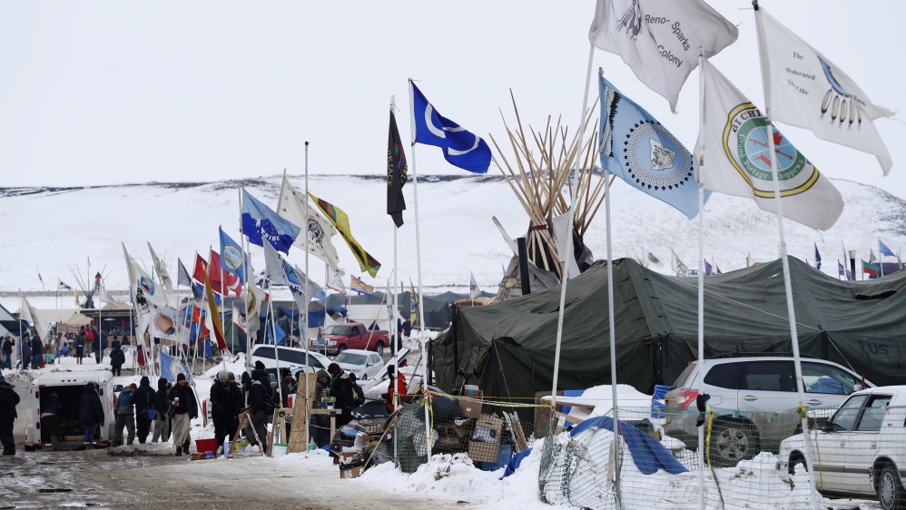  Protesters are urging boycotts of local, national and international businesses that support disputed projects [Reuters]