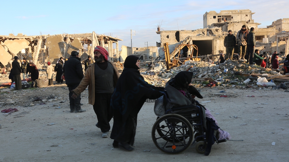 The massive number of displaced people has raised humanitarian concerns, particularly as the harsh winter sets in [Zouhir Al Shimale/Al Jazeera]