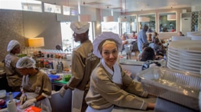 
Loubna Fakhri-Baker is the executive chef of Lagos-based restaurant Craft Gourmet [Andrew Esiebo/Al Jazeera] 

