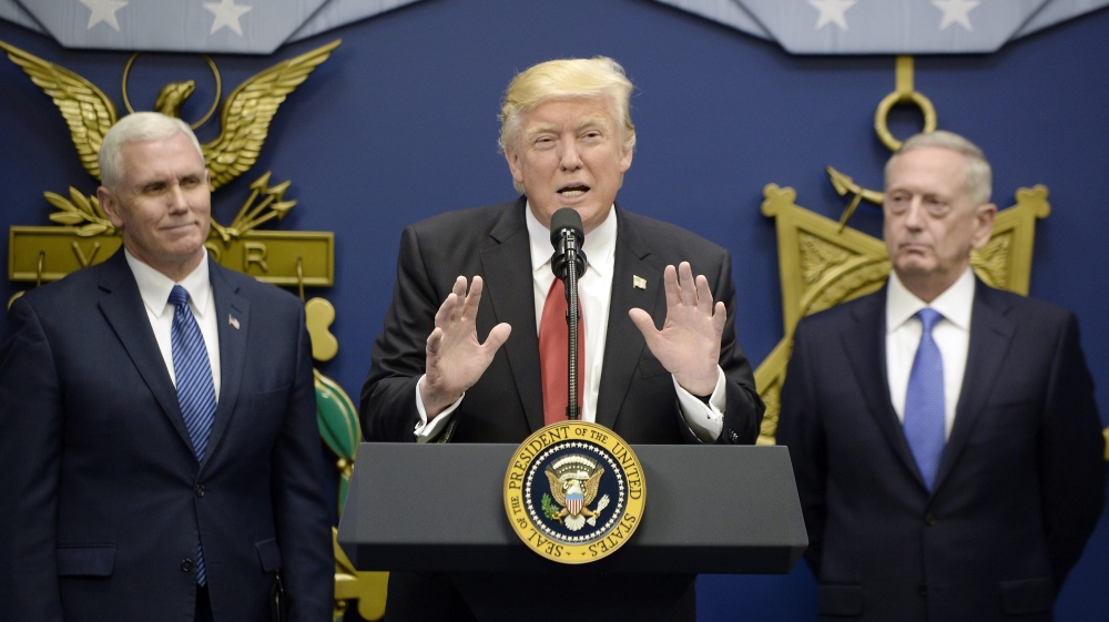 US Vice President Mike Pence swears in Genera