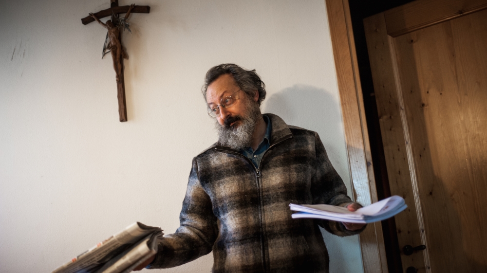 Antonio Silvio Calo, who teaches philosophy in high school, says he is well-aware of the complexity of the issue at hand [Mattia Cacciatori /Al Jazeera]