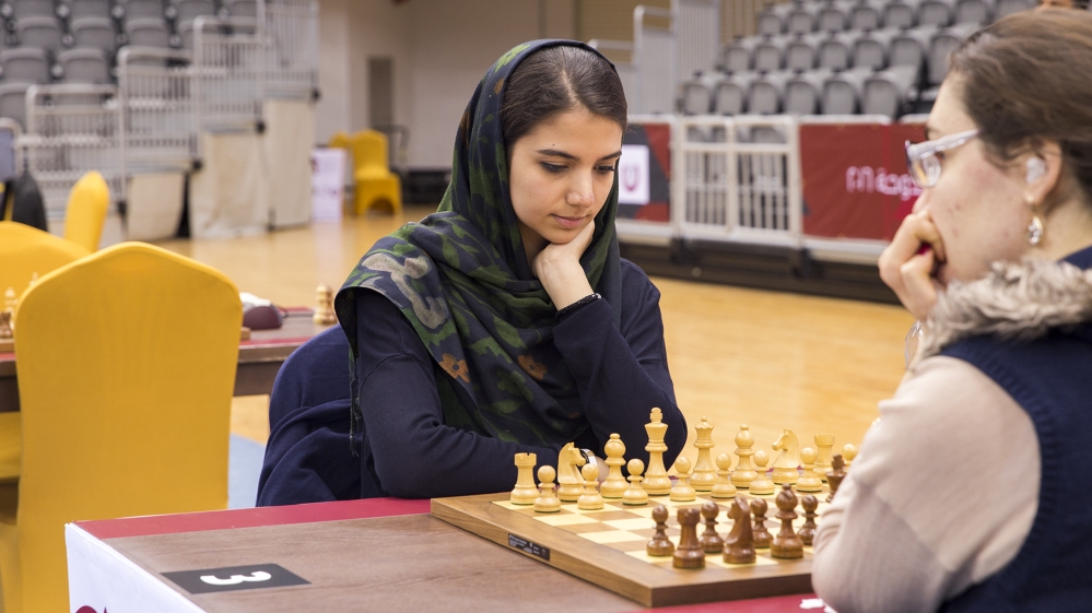 Khadem decided to make chess her priority at the age of 12 [Faras Ghani/Al Jazeera]