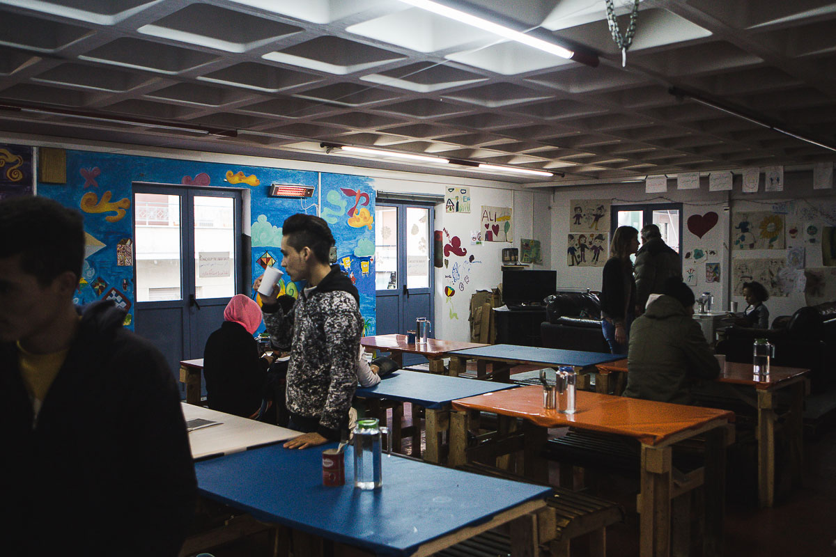 Khora refugee centre - [Nick Paleologos/SOOC/Al Jazeera]