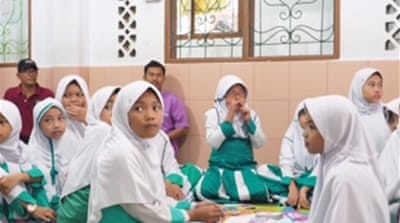 'We teach children about ethics and values as part of the curriculum,' Sukma, a teacher says [Jeffrey Hutton/Al Jazeera]