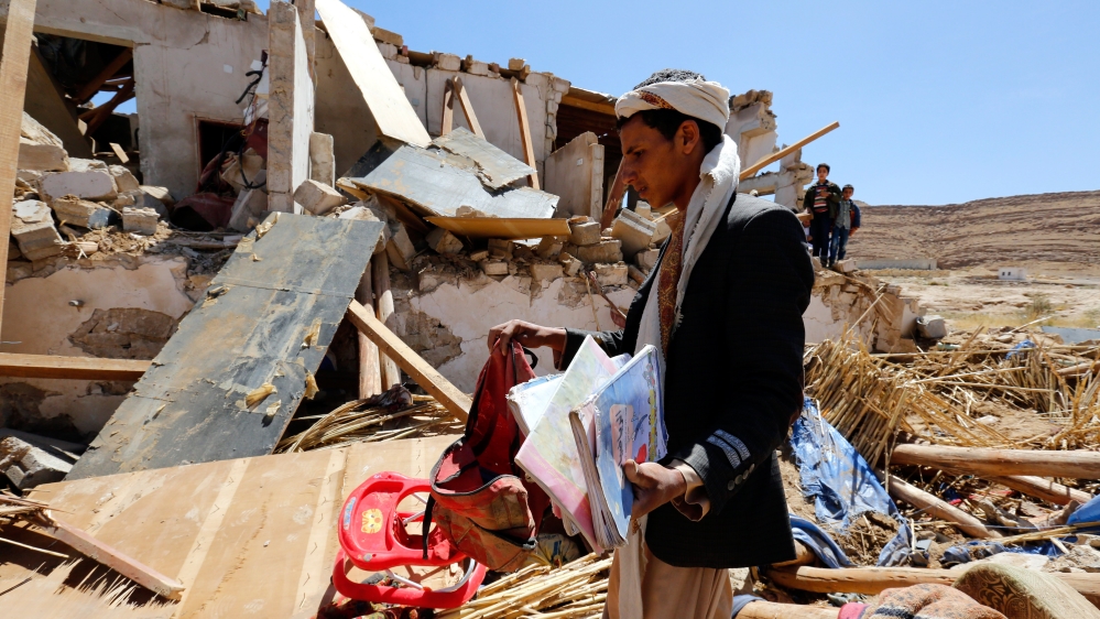Saudi-led coalition hits a funeral reception in Yemen